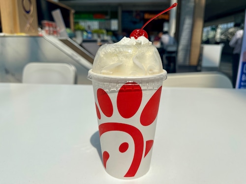 Banana pudding milkshake chick-fil-a