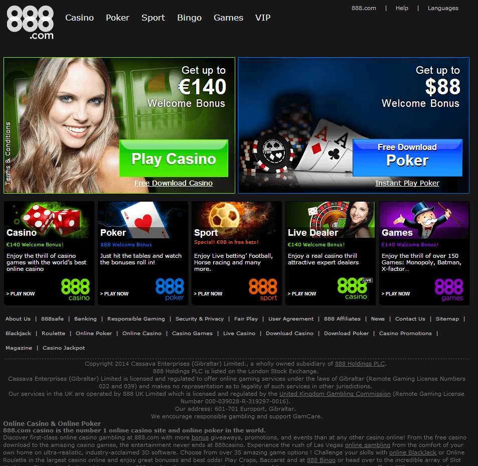 888 casino free bet
